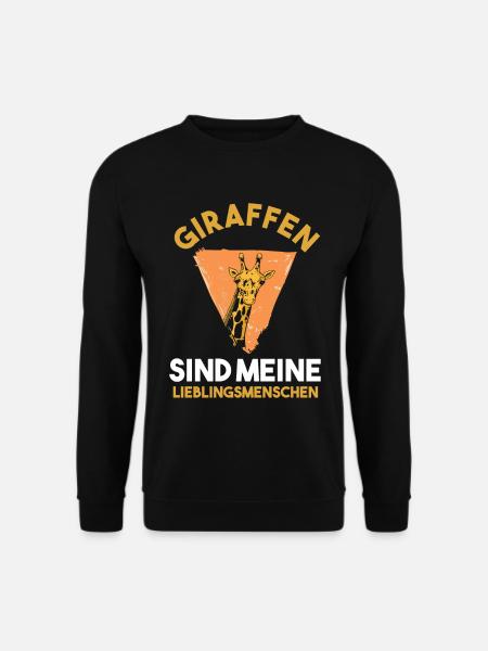 Giraffe Giraffen - Unisex Pullover - Schwarz