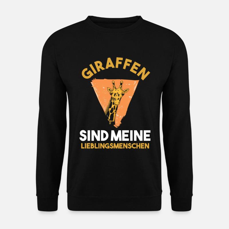 Giraffe Giraffen - Unisex Pullover - Schwarz