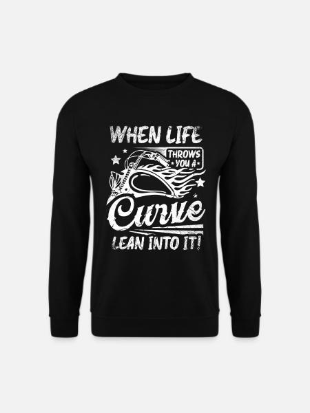 Motorcycling Design for a Motorcycle Biker - Unisex Sweatshirt - black