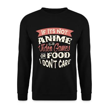 Conception d’anime pour une fille d’anime - Sweat-shirt Unisexe - noir - Devant - Alina (178cm) & Michal (187cm)