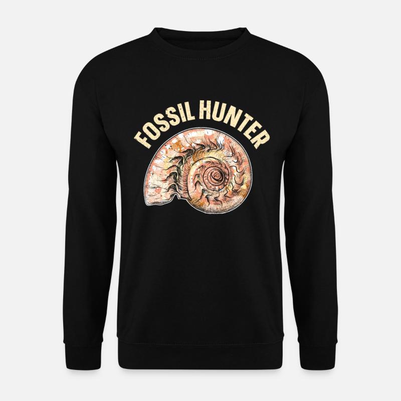 Fossil Hunter Paleontology Paleontologist - Unisex Sweatshirt - black