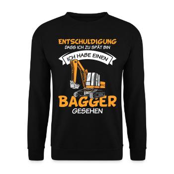 Kinder Bagger - Unisex Pullover - Schwarz - Vorne - Alina (178cm) & Michal (187cm)