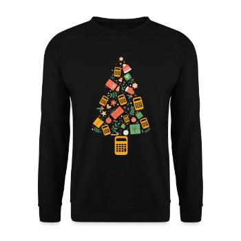 Christmas Tree Accountant CPA - Unisex Pullover - Schwarz - Vorne - Alina (178cm) & Michal (187cm)