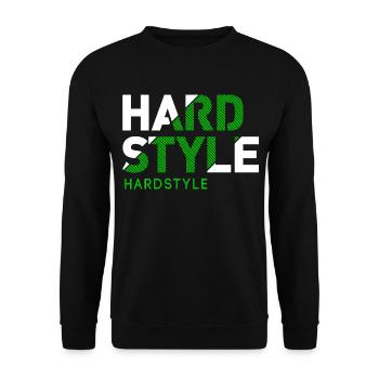 Hardstyle - Rawstyle - Hardstyler Gift merch - Unisex Sweatshirt - black - Front - Alina (178cm) & Michal (187cm)