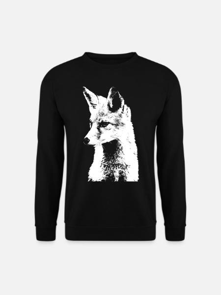 Tiere Geschenk Tierfreunde Waldtiere Fuchs - Unisex Pullover - Schwarz