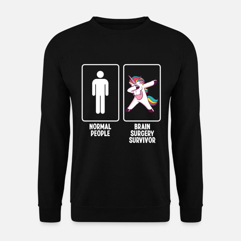 Brain Surgery Neurosurgeon Brain Cancer - Unisex Pullover - Schwarz