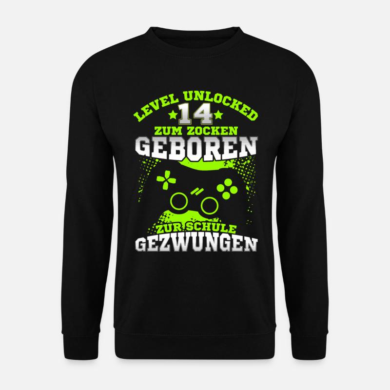 14. Geburtstag Geschenk für Jungen Gaming Zocken - Unisex Pullover - Schwarz