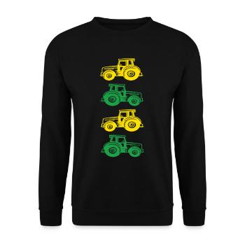 Tracteur - Sweat-shirt Unisexe - noir - Devant - Alina (178cm) & Michal (187cm)