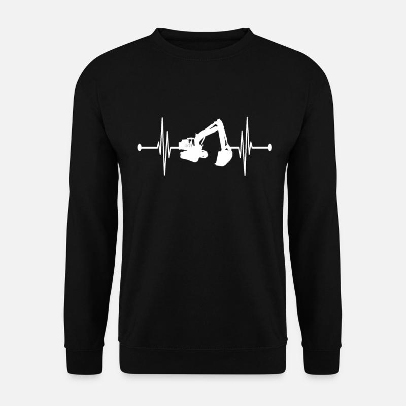 Bagger Herzschlag - Unisex Pullover - Schwarz
