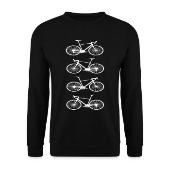 Racer - Unisex Sweatshirt - black - Front - Alina (178cm) & Michal (187cm)