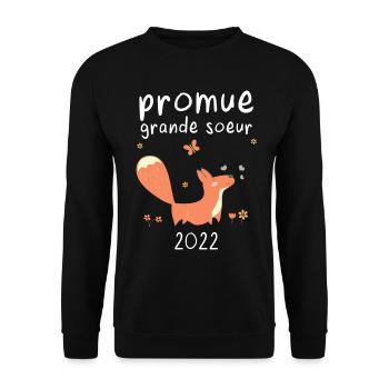 Promue grande sœur 2022 Fuchs - Sweat-shirt Unisexe - noir - Devant - Alina (178cm) & Michal (187cm)