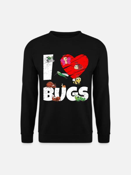 Bug Collecting Ich liebe Bugs - Unisex Pullover - Schwarz