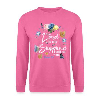 Citation de verset biblique chrétien - Sweat-shirt Unisexe - rose - Devant