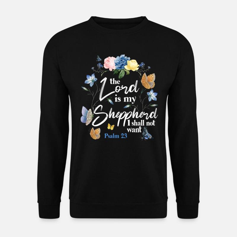 Christian Bible Verse Quote - Unisex Sweatshirt - black