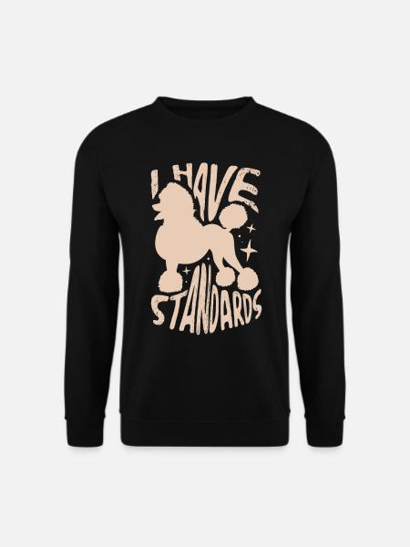 Poodle Design for a Poodle Lovers - Unisex Sweatshirt - black