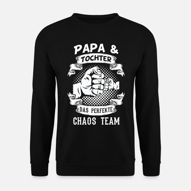 Papa & Tochter - Unisex Pullover - Schwarz