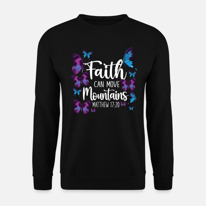 Christian Bible Verse Quote - Unisex Pullover - Schwarz