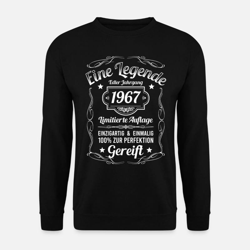 Geburtsjahr 1967 Vintage Geburtstag Legende 1967 - Unisex Pullover - Schwarz