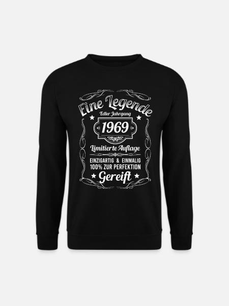 Geburtsjahr 1969 Vintage Geburtstag Legende 1969 - Unisex Pullover - Schwarz