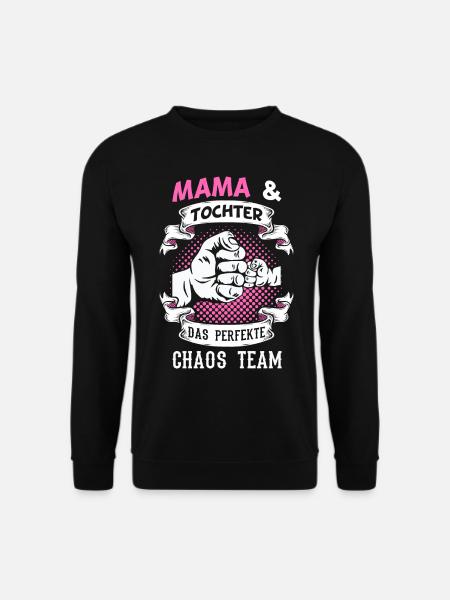 Mama & Tochter Partnerlook Geschenkidee - Unisex Pullover - Schwarz