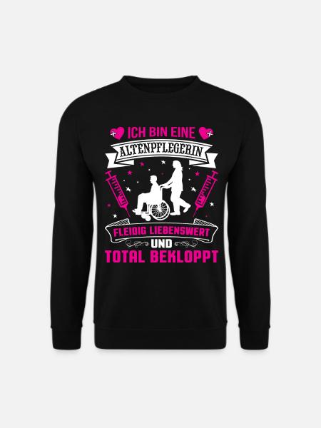Altenpfleger Pflegedienst Pflegehelfer - Unisex Pullover - Schwarz