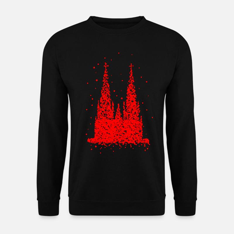 Kölner Dom Fasching Karneval Konfetti Kostüm - Unisex Pullover - Schwarz