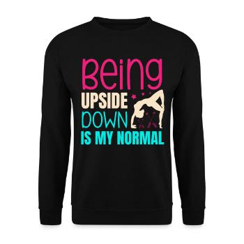 Gymnastique pour un gymnaste - Sweat-shirt Unisexe - noir - Devant - Alina (178cm) & Michal (187cm)