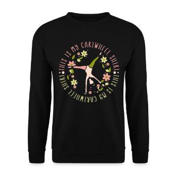 Gymnastics for a Gymnast - Unisex Sweatshirt - black - Front - Alina (178cm) & Michal (187cm)