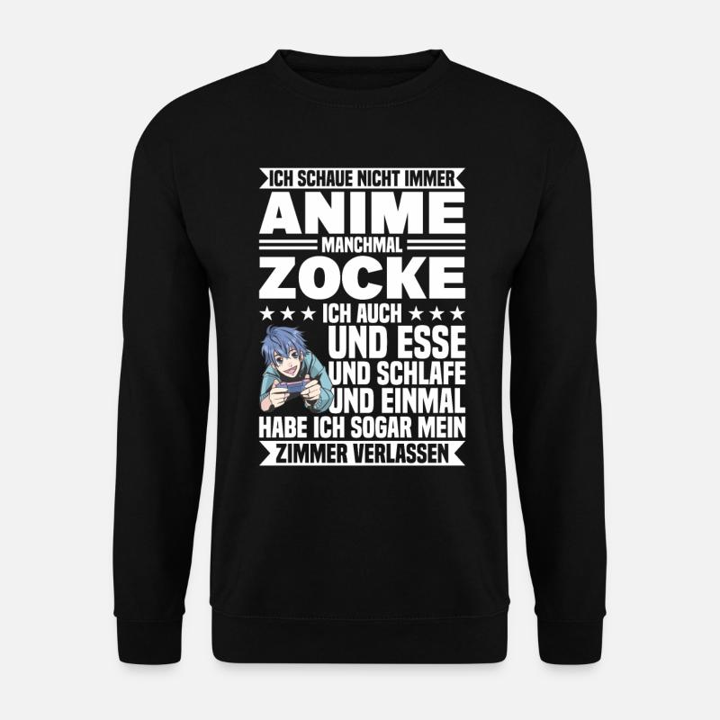 Manchmal Zocke Ich Auch - Unisex Pullover - Schwarz