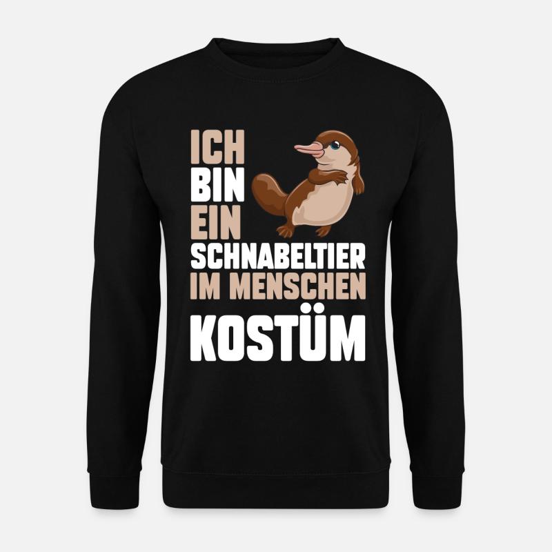 ich bin ein Schnabeltier - Unisex Pullover - Schwarz