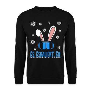 Skieurs Il Escalade Eh Party Ski Ski - Sweat-shirt Unisexe - noir - Devant - Alina (178cm) & Michal (187cm)