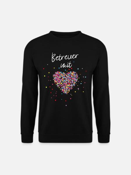 Betreuerin mit Herz - Unisex Pullover - Schwarz