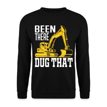 Been There Dug That - Bagger Beruf Maschinenführer - Unisex Pullover - Schwarz - Vorne - Alina (178cm) & Michal (187cm)