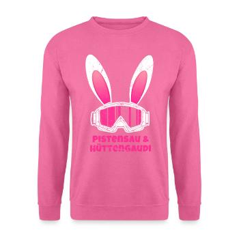 Skifahrer Après-ski Party Pistensau & Hüttengaudi - Unisex Pullover - Pink - Vorne