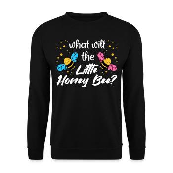 Qu’est-ce que le genre de bébé abeille révélera garçon abeille abeille - Sweat-shirt Unisexe - noir - Devant - Alina (178cm) & Michal (187cm)