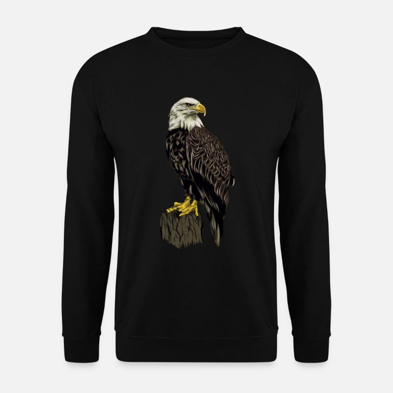 just a girl who loves eagles Vogel Adler - Unisex Pullover - Schwarz