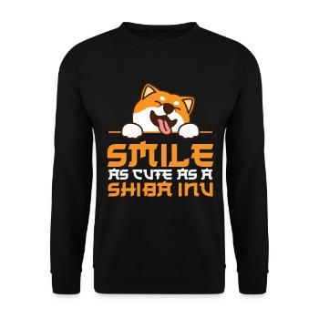 Shiba Inu Cadeau chien Shiba Inu - Sweat-shirt Unisexe - noir - Devant - Alina (178cm) & Michal (187cm)