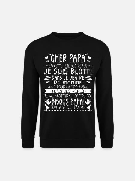 Futur Papa Fête Des Pères Futur Père - Sweat-shirt Unisexe - noir