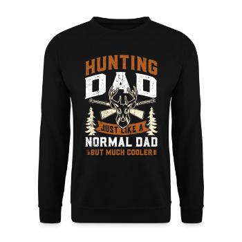 Hunt - Unisex Sweatshirt - black - Front - Alina (178cm) & Michal (187cm)