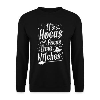 Witch - Unisex Sweatshirt - black - Front - Alina (178cm) & Michal (187cm)