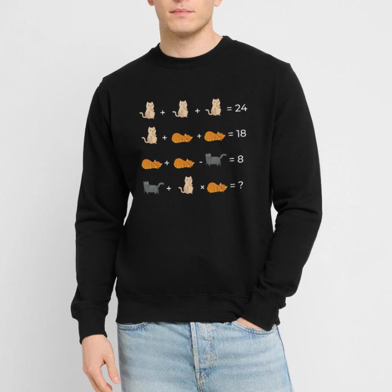Cat Math Math Math Équations Cadeau Sweat-shirt Unisexe