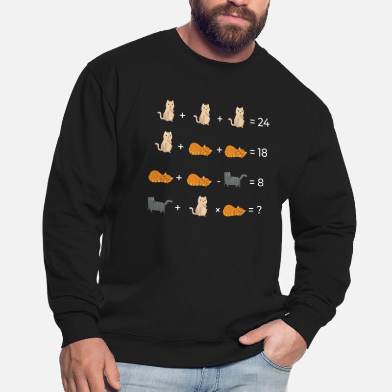 Cat Math Math Math Équations Cadeau Sweat-shirt Unisexe