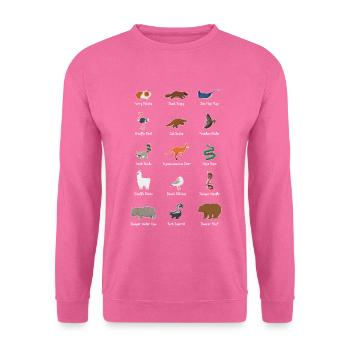 Seltene Exotische Tiere Meme Wortspiel Geschenk - Unisex Pullover - Pink - Vorne