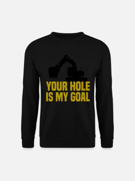 Pelle sur chenilles Excavatrice Excavatrice Désolé Machine de construction - Sweat-shirt Unisexe - noir