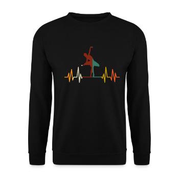 Ballet Ballerina Balletttänzerin Tütü Balettschuhe - Unisex Pullover - Schwarz - Vorne - Alina (178cm) & Michal (187cm)