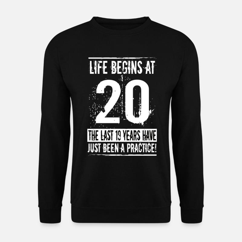 20th birthday - Unisex Sweatshirt - black