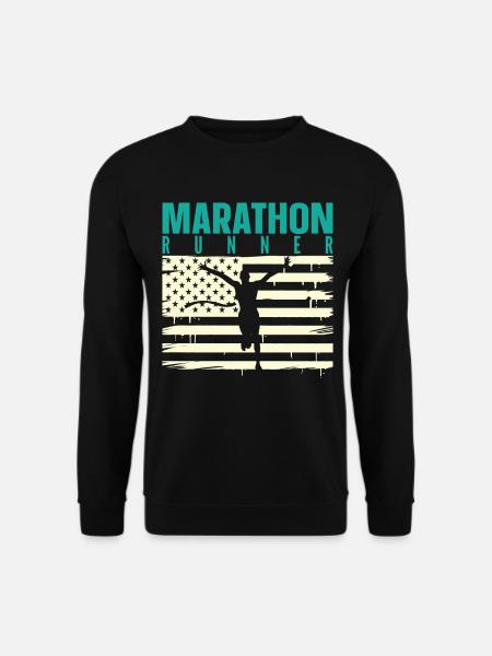 Marathon Marathon Marathon Runner Gift - Unisex Sweatshirt - black