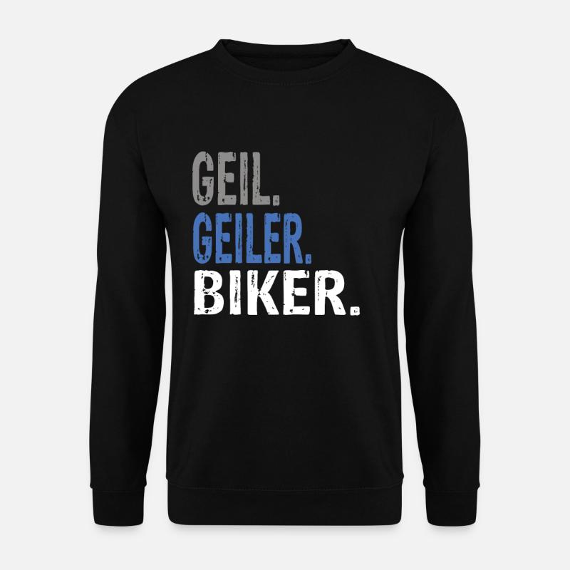 Geil Geiler Biker - Unisex Pullover - Schwarz