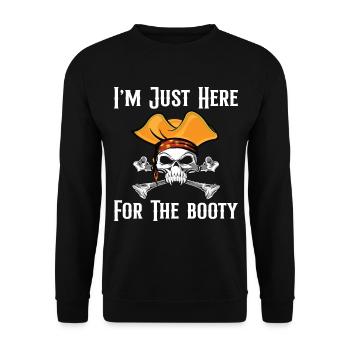 Pirate Pirate Pirate Bateau Pirate Cadeau - Sweat-shirt Unisexe - noir - Devant - Alina (178cm) & Michal (187cm)