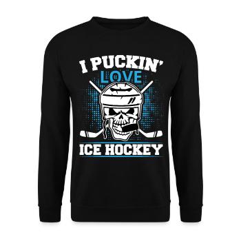Bâtons de hockey sur glace Hockey sur glace Hockey sur glace - Sweat-shirt Unisexe - noir - Devant - Alina (178cm) & Michal (187cm)